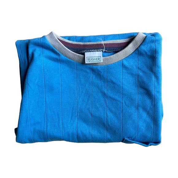 Vintage Rugger Crewneck Shirt Men's Size Large Made In USA - Picture 14 of 14